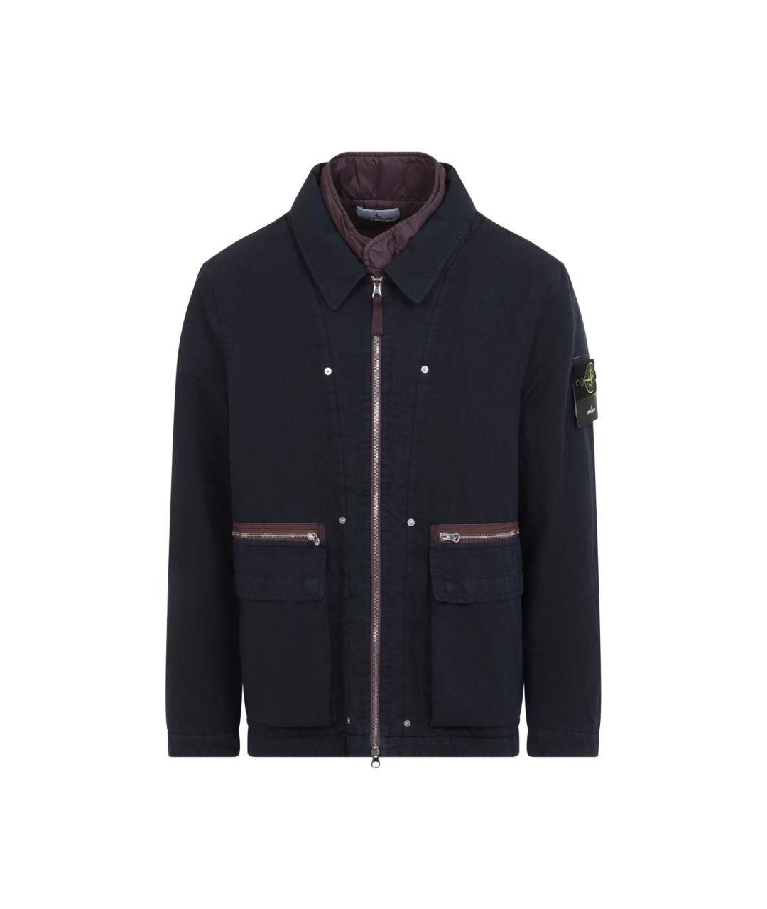 STONE ISLAND Синяя хлопковая куртка, фото 1