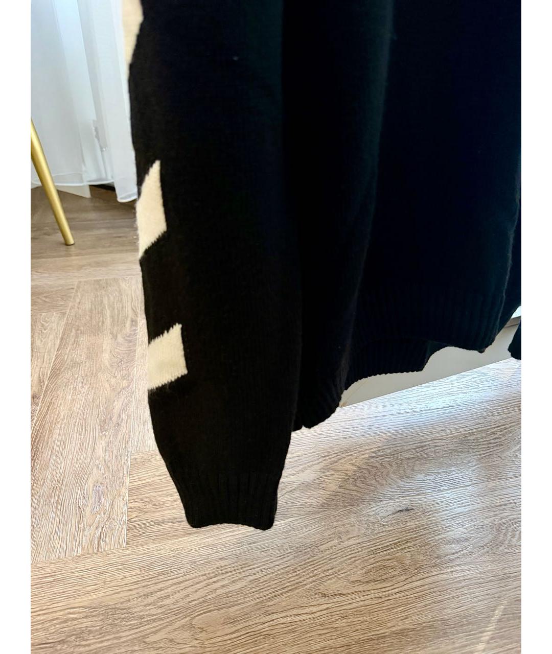 OFF-WHITE Черный хлопковый джемпер / свитер, фото 6