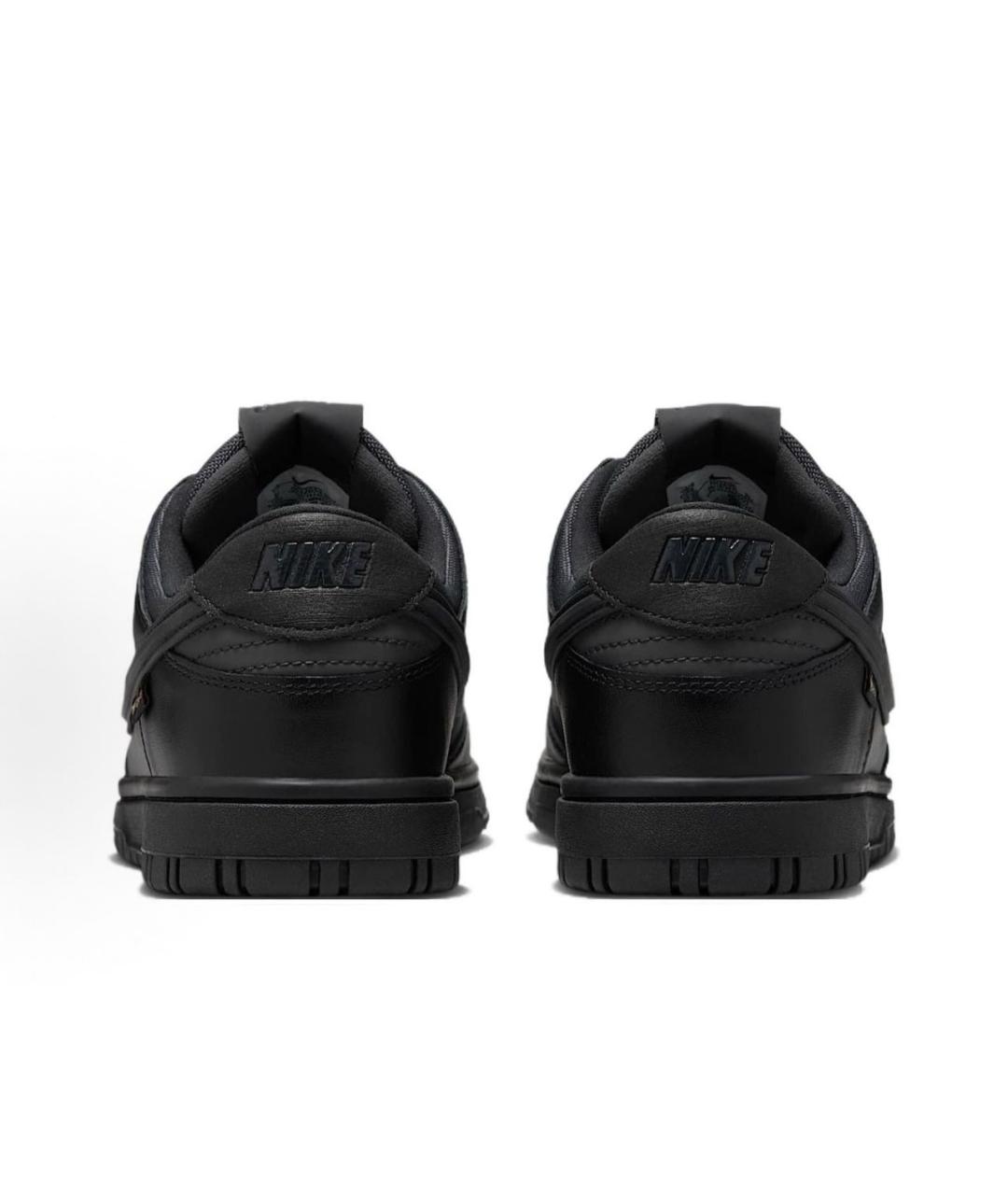 NIKE Черные кожаные низкие кроссовки / кеды, фото 4