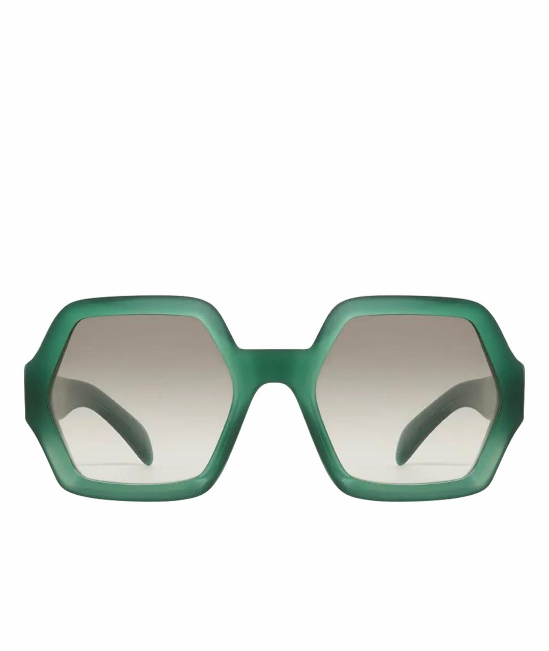 CELINE PRE-OWNED Зеленые солнцезащитные очки, фото 1