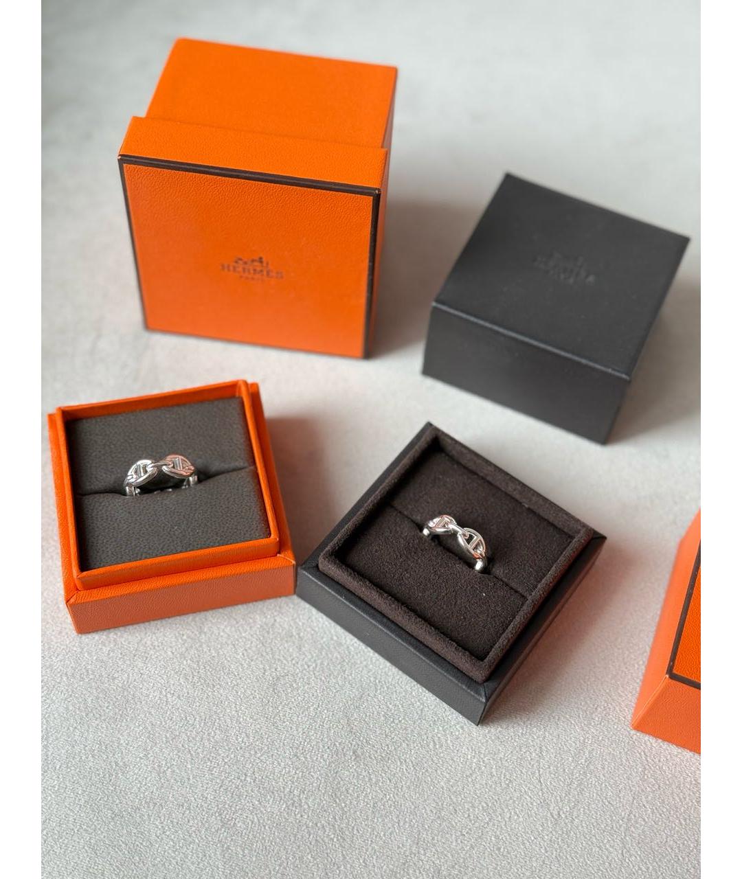 HERMES Серебряное серебряное кольцо, фото 2
