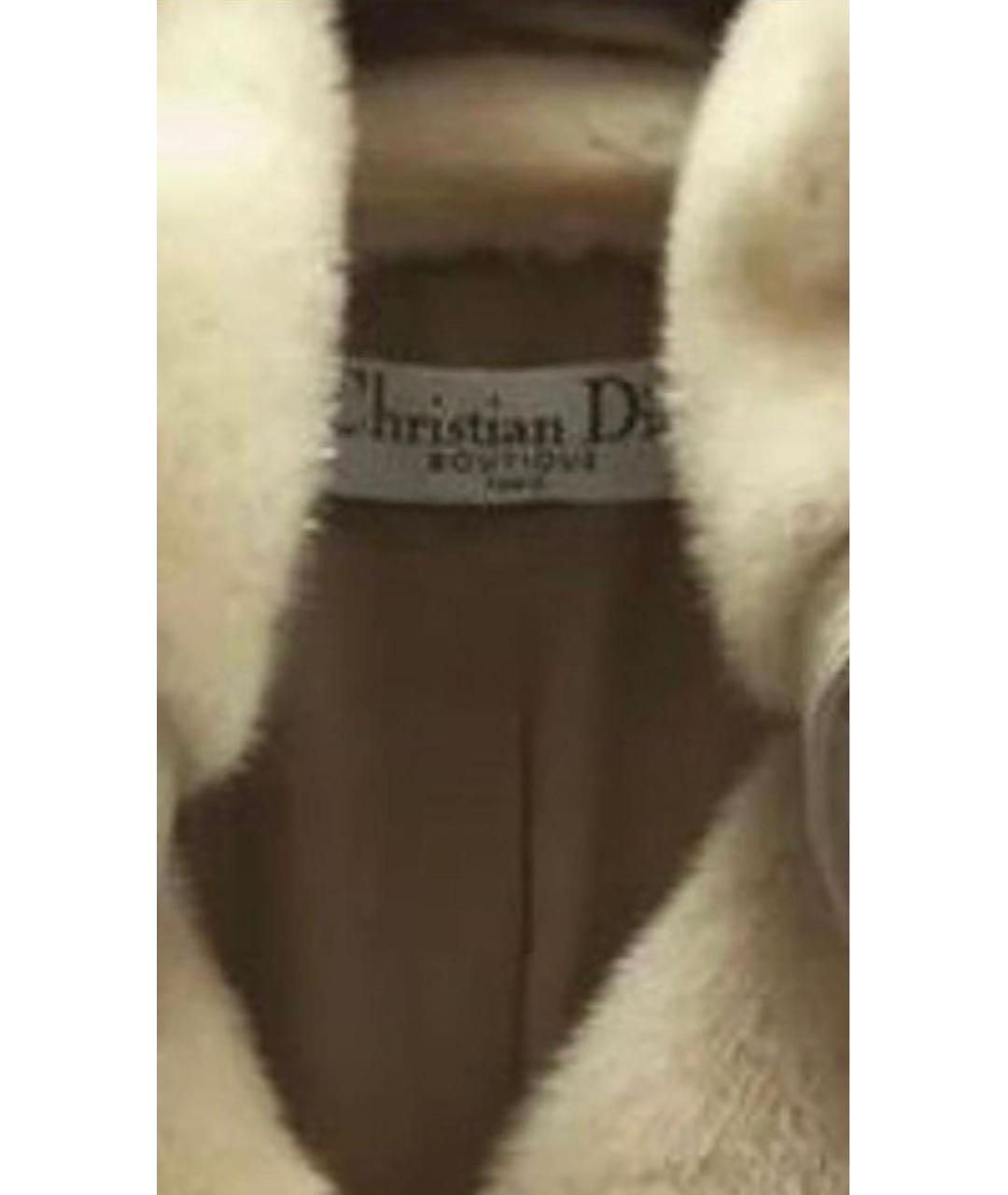 CHRISTIAN DIOR Бежевая кожаная куртка, фото 2
