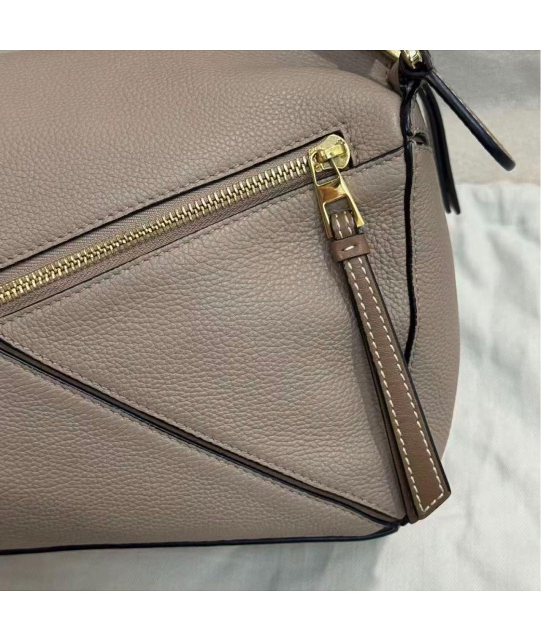 LOEWE Коричневая кожаная сумка через плечо, фото 6