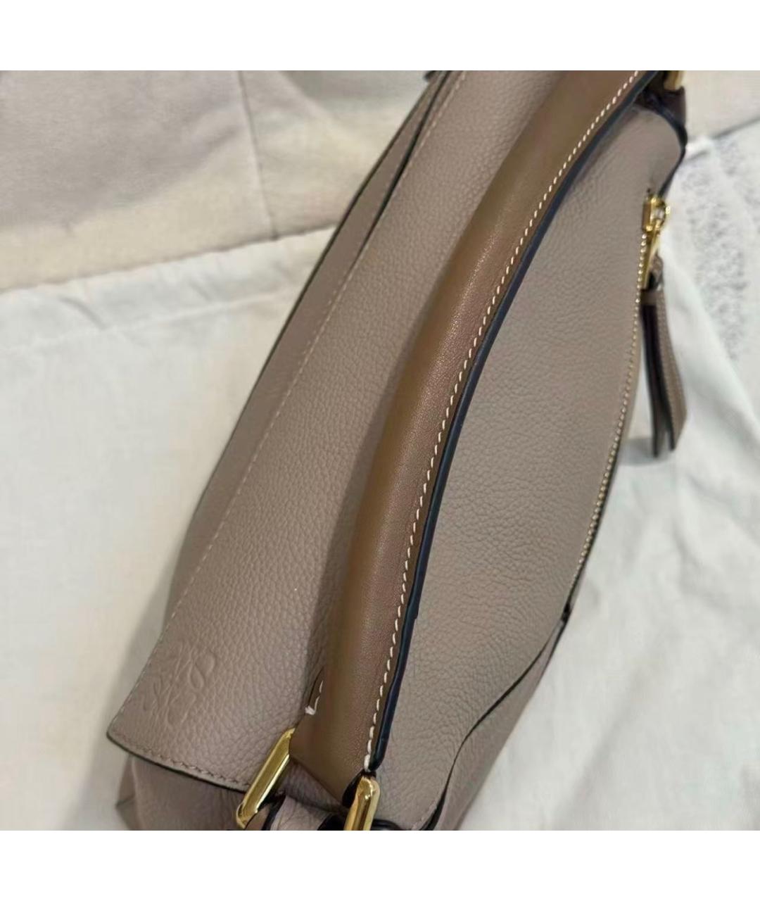 LOEWE Коричневая кожаная сумка через плечо, фото 5