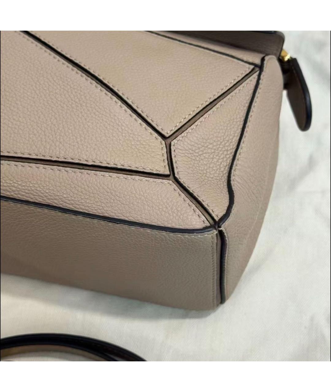 LOEWE Коричневая кожаная сумка через плечо, фото 3