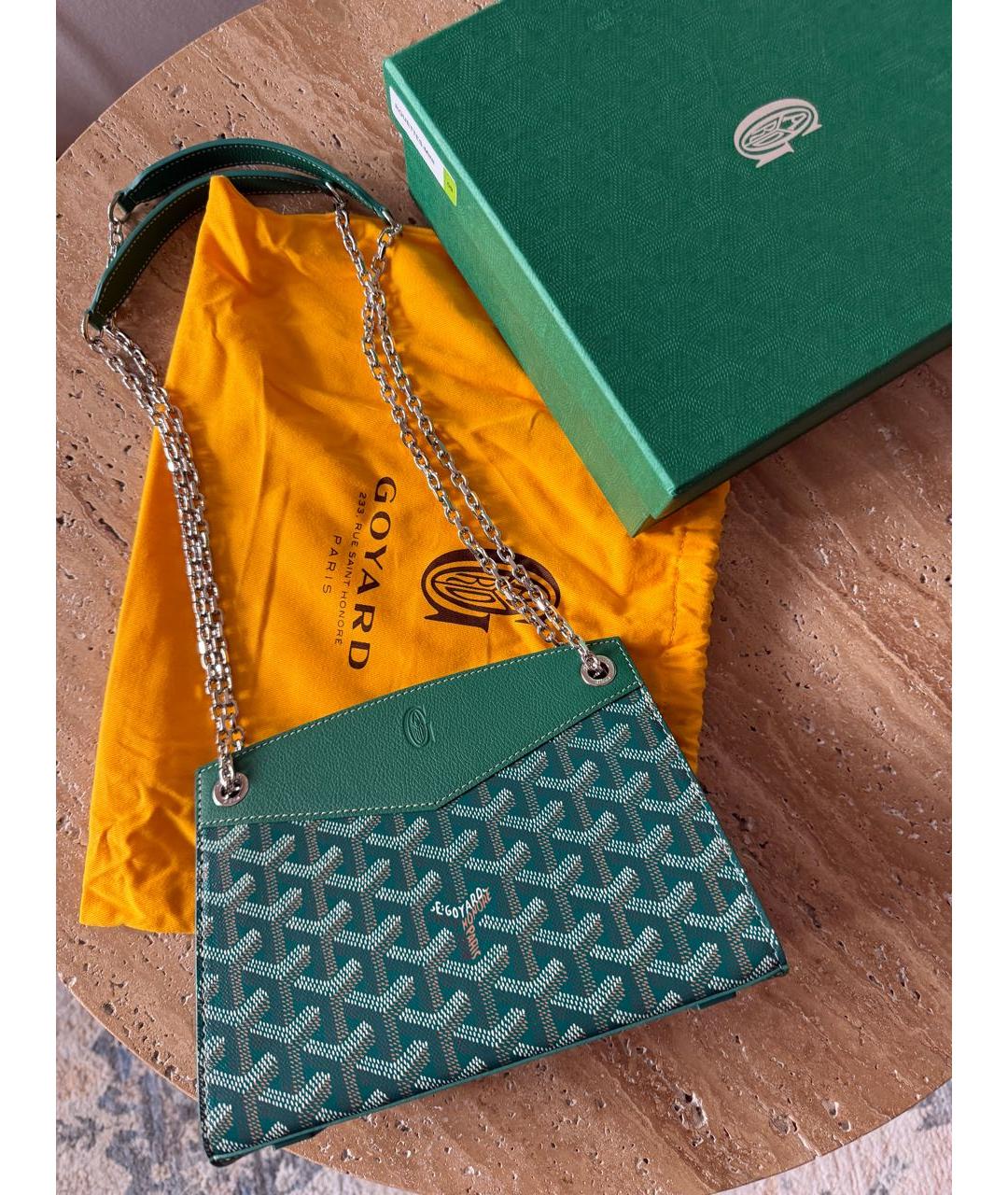GOYARD Зеленая сумка через плечо, фото 4