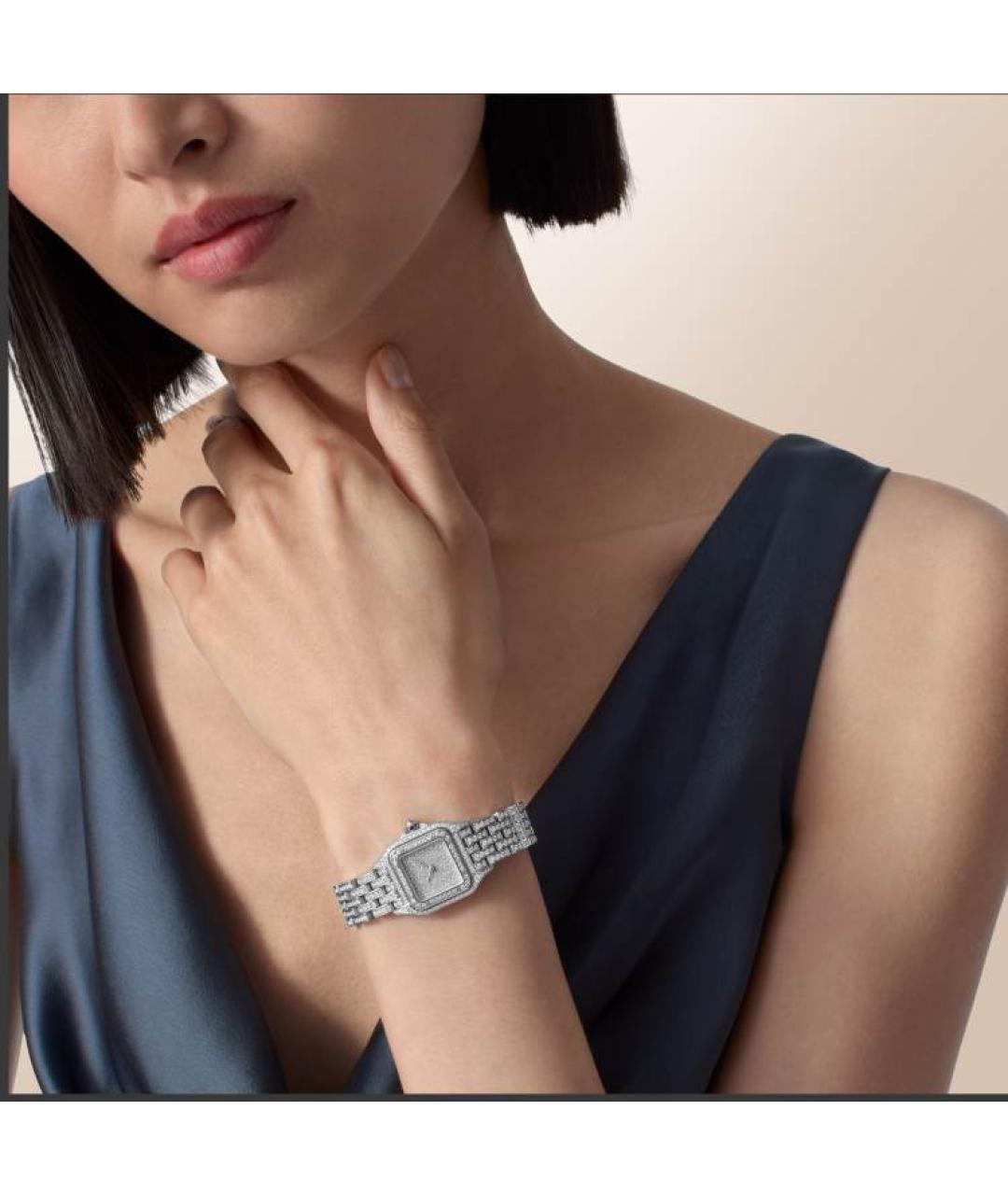 CARTIER Серебряные часы из белого золота, фото 2