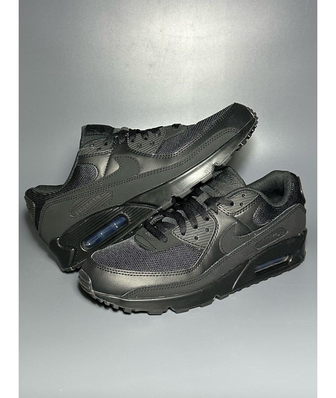 NIKE Черные синтетические низкие кроссовки / кеды, фото 5