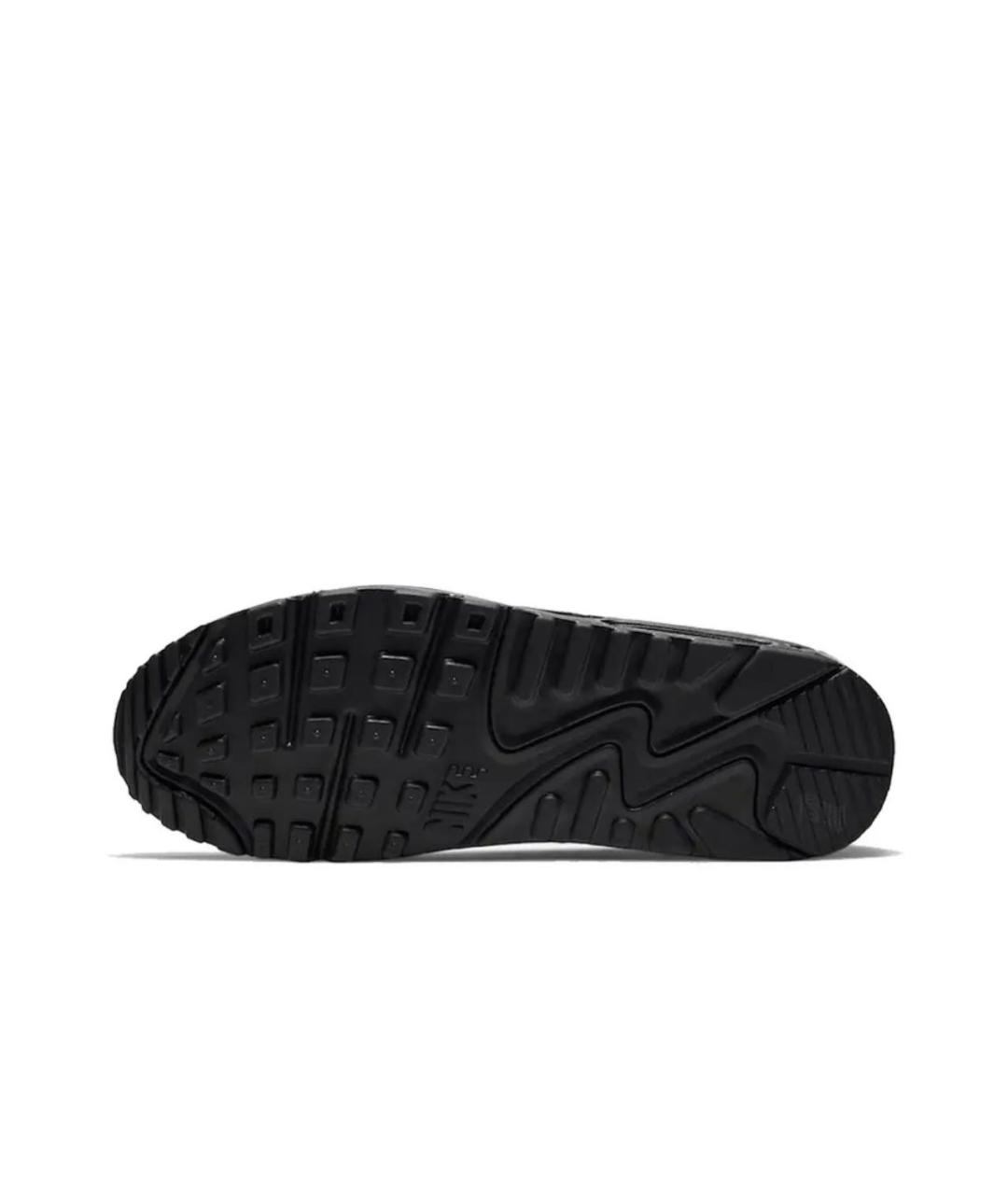 NIKE Черные синтетические низкие кроссовки / кеды, фото 4
