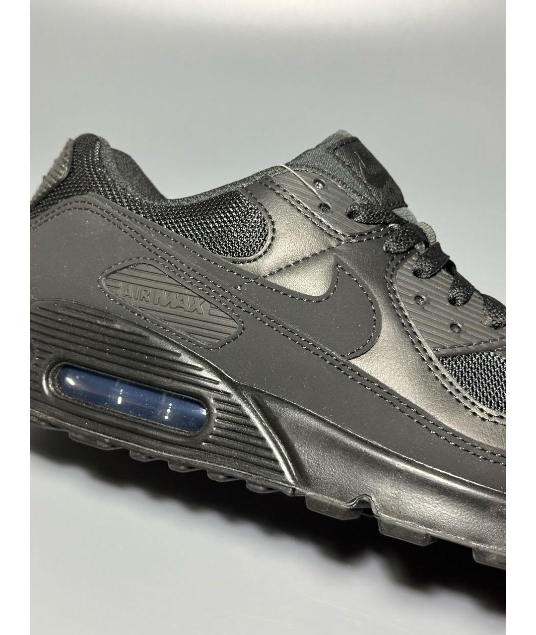 NIKE Черные синтетические низкие кроссовки / кеды, фото 8