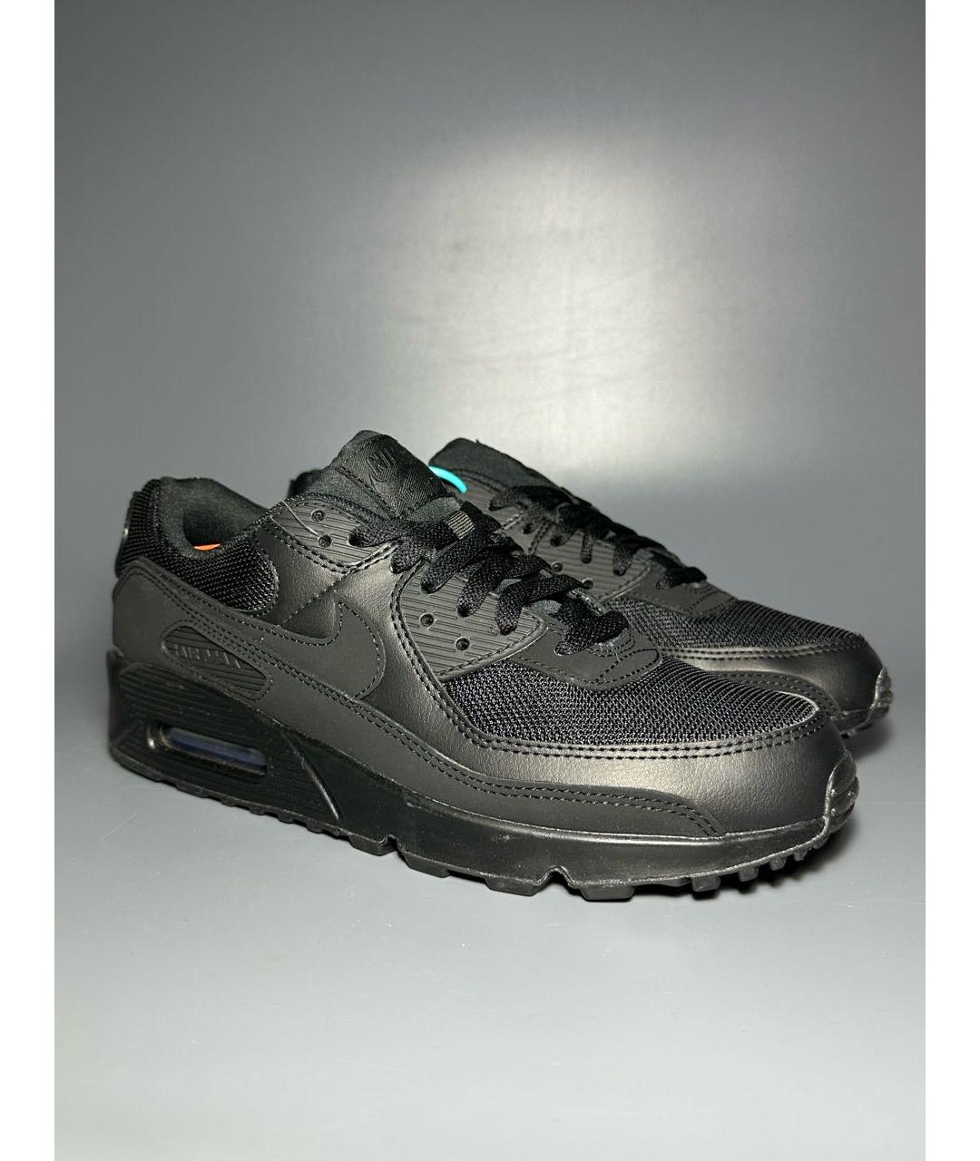 NIKE Черные текстильные низкие кроссовки / кеды, фото 6
