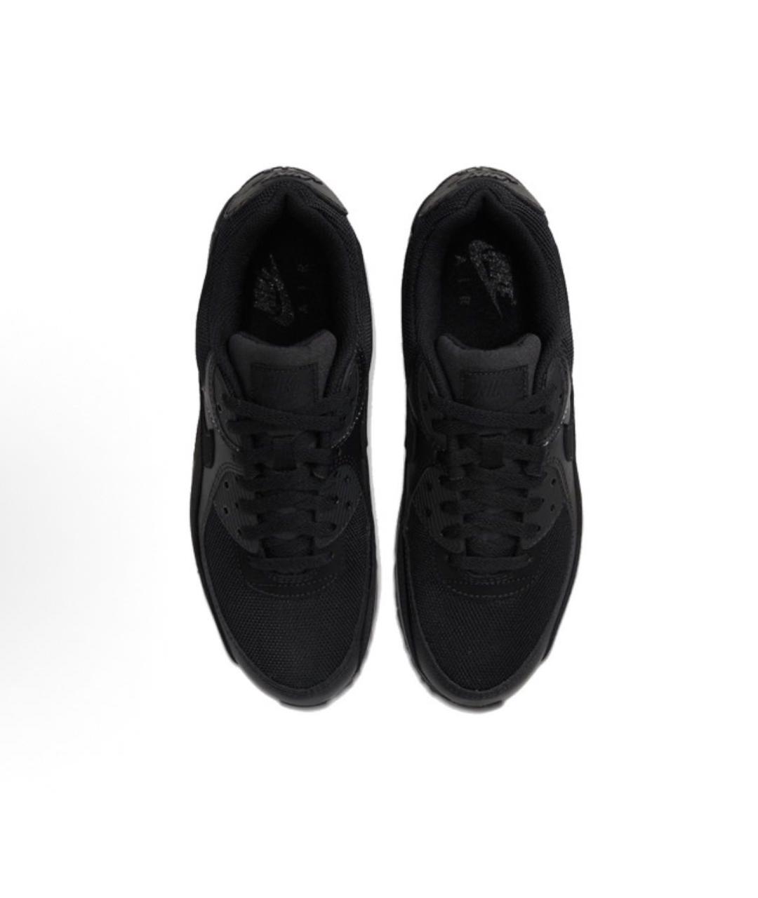 NIKE Черные текстильные низкие кроссовки / кеды, фото 2
