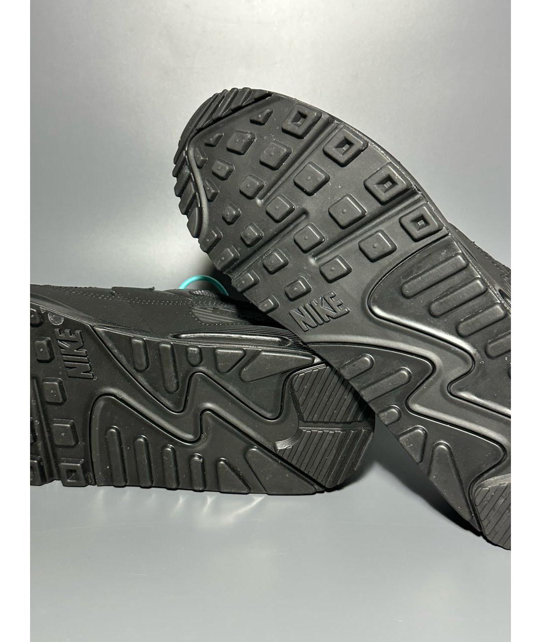 NIKE Черные синтетические низкие кроссовки / кеды, фото 7