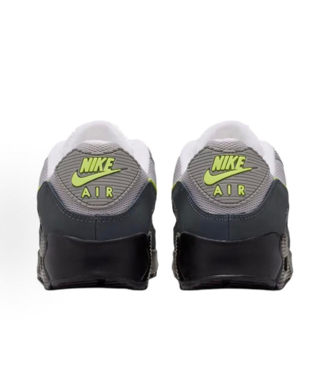 NIKE Антрацитовые нубуковые низкие кроссовки / кеды, фото 4