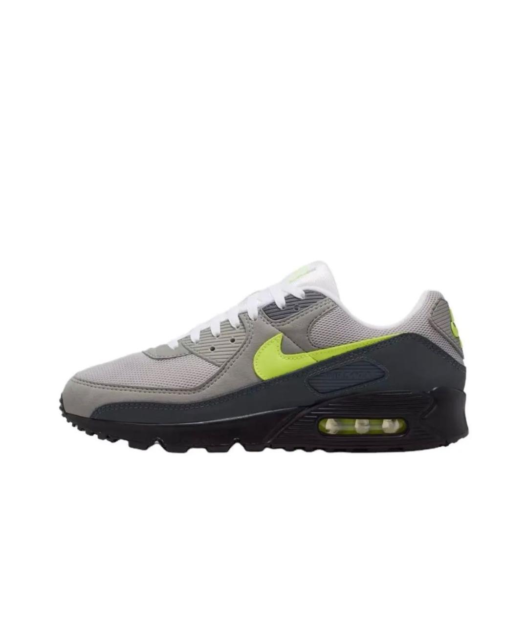 NIKE Антрацитовые нубуковые низкие кроссовки / кеды, фото 9