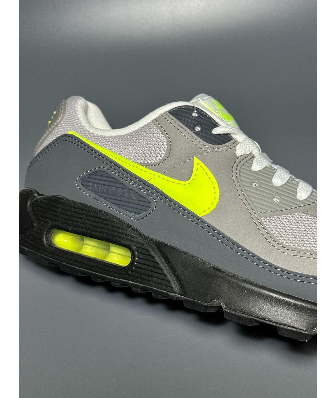 NIKE Антрацитовые нубуковые низкие кроссовки / кеды, фото 8