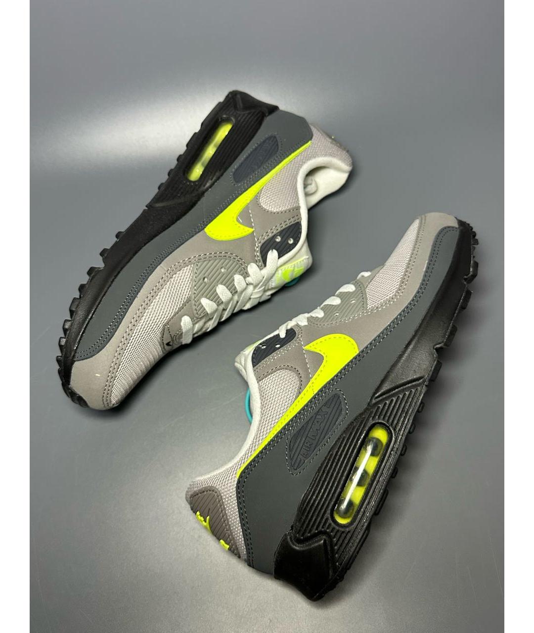 NIKE Антрацитовые нубуковые низкие кроссовки / кеды, фото 6