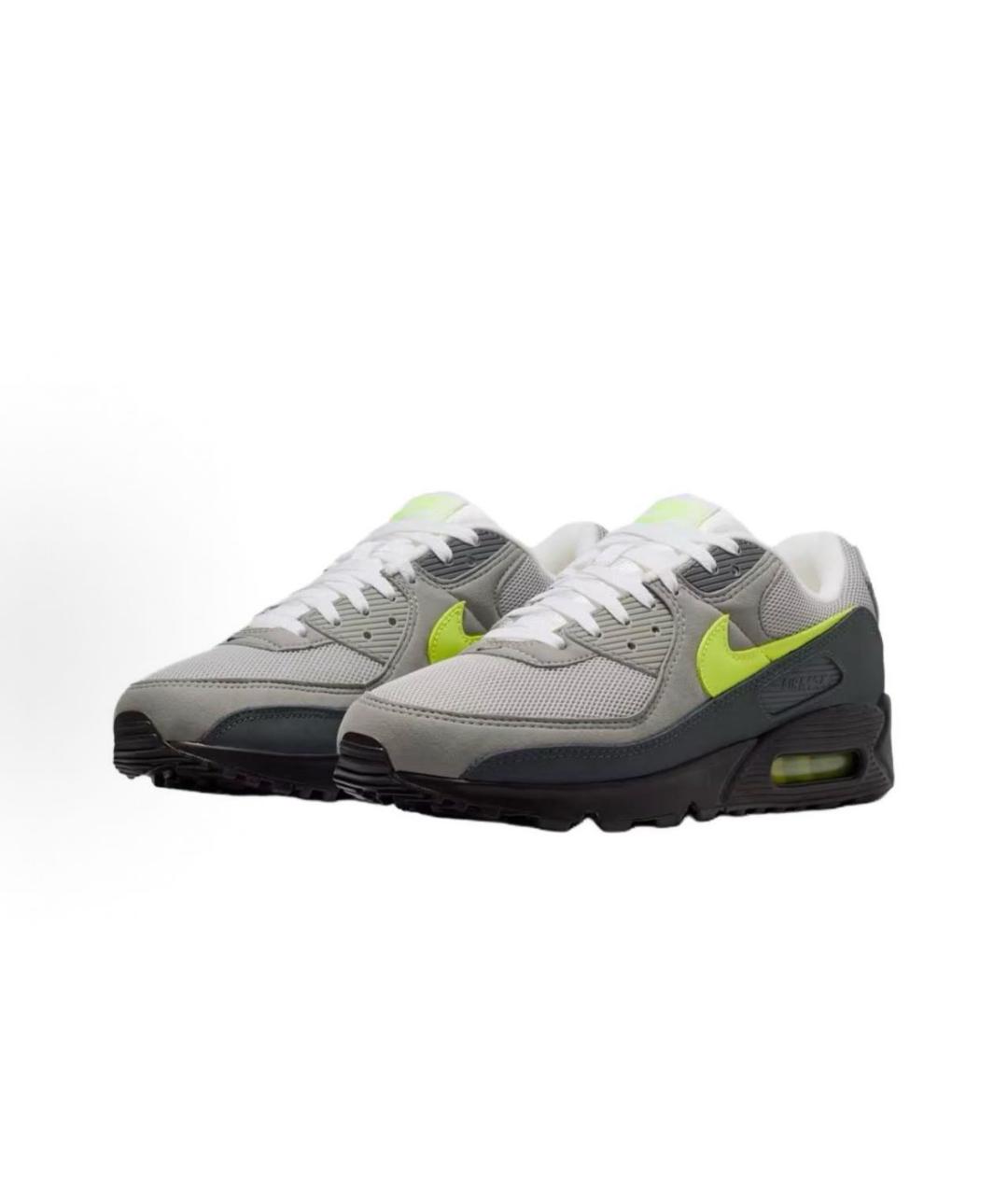 NIKE Антрацитовые нубуковые низкие кроссовки / кеды, фото 2