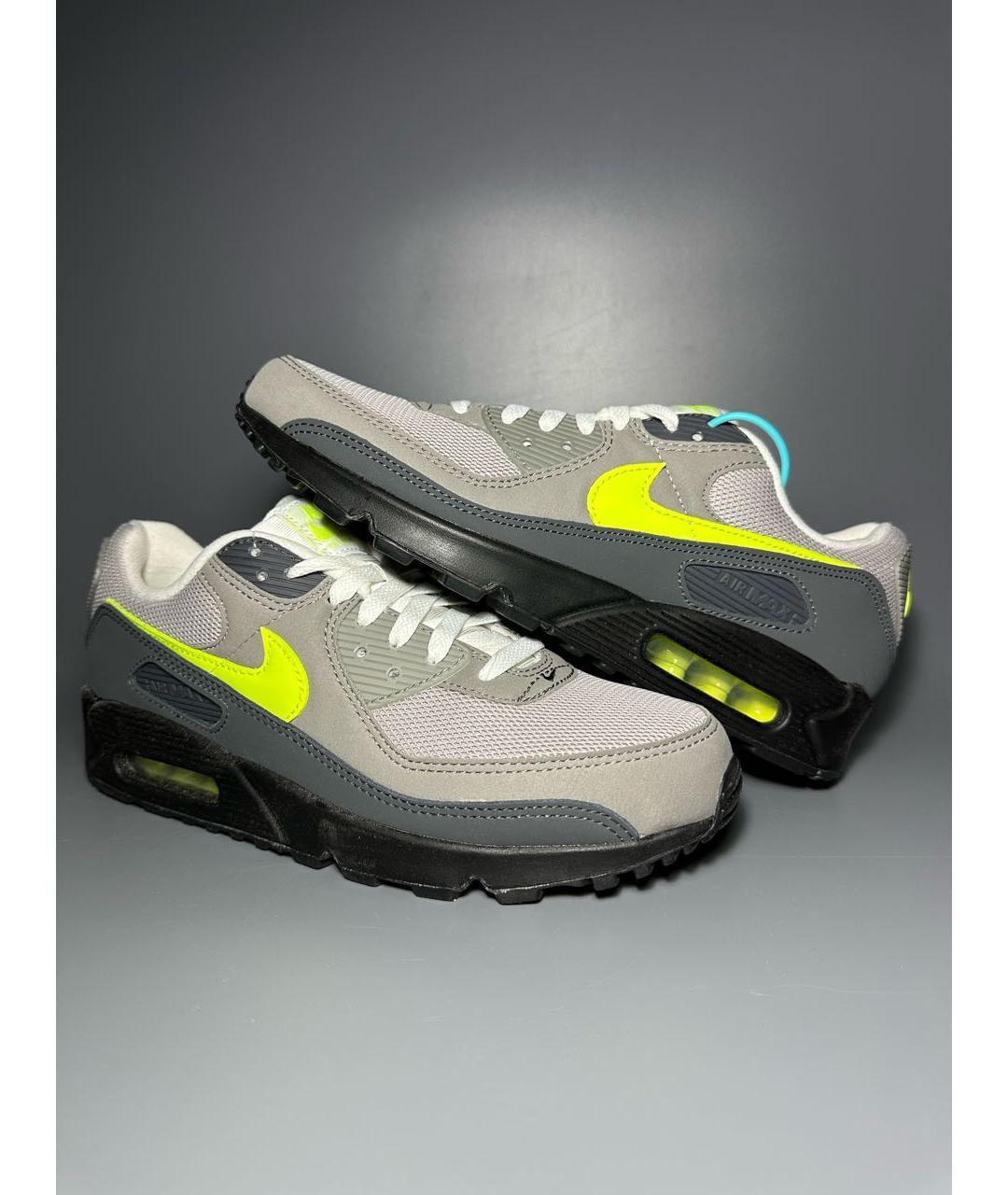 NIKE Черные нубуковые низкие кроссовки / кеды, фото 6