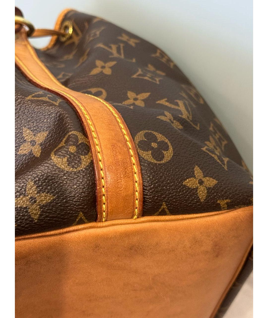 LOUIS VUITTON Коричневая сумка через плечо из канвы, фото 4