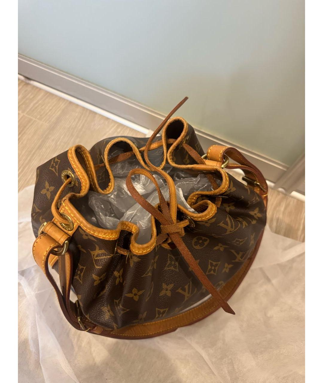 LOUIS VUITTON Коричневая сумка через плечо из канвы, фото 7