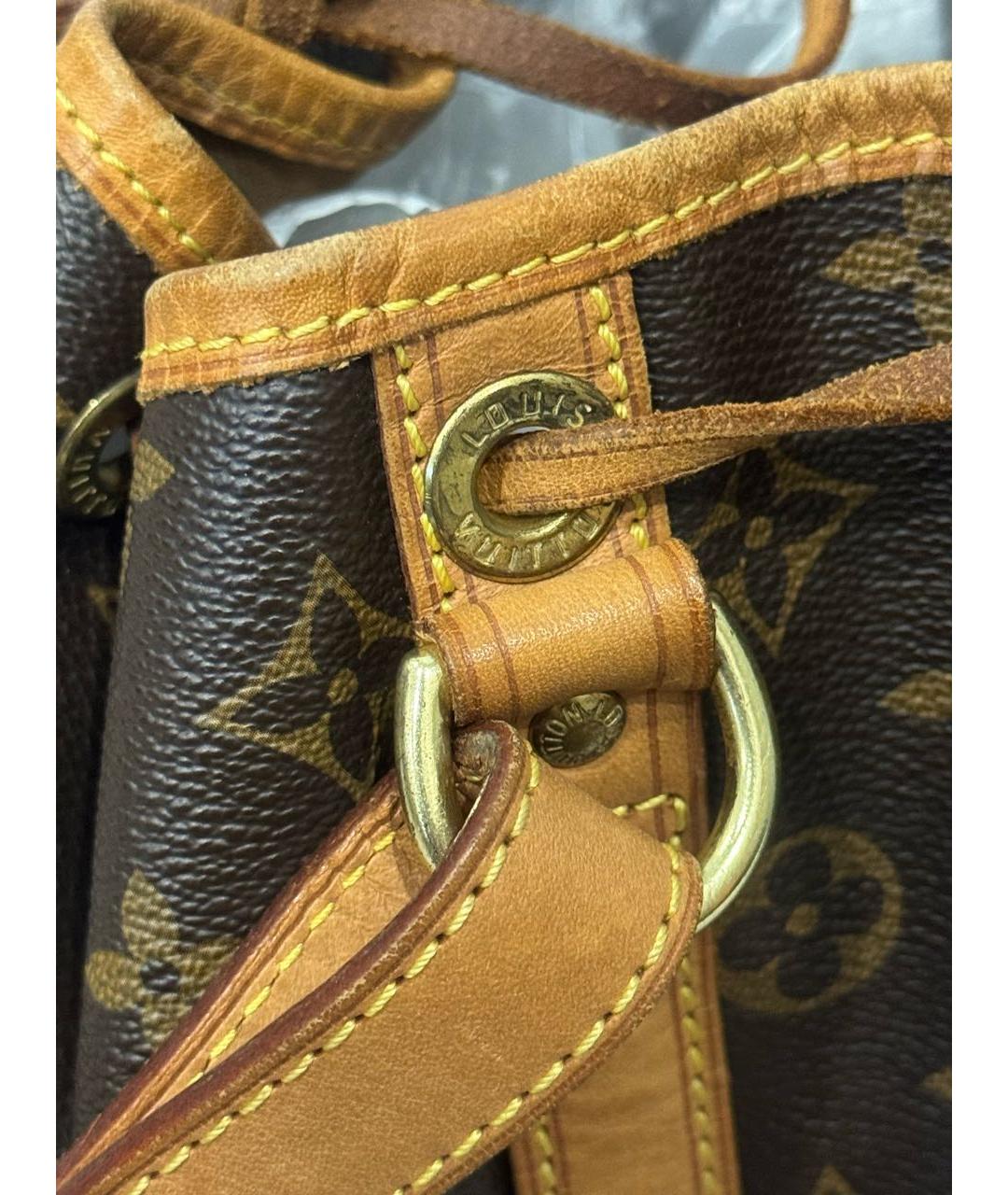 LOUIS VUITTON Коричневая сумка через плечо из канвы, фото 3