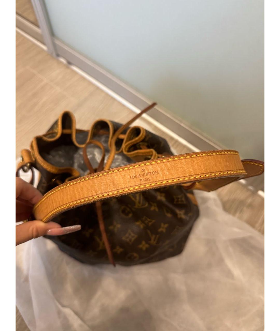 LOUIS VUITTON Коричневая сумка через плечо из канвы, фото 6