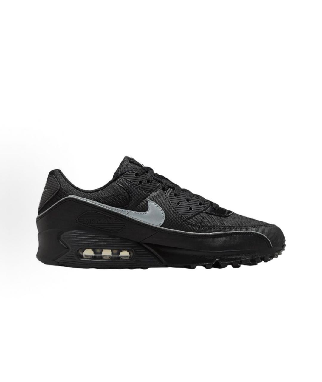 NIKE Черные синтетические низкие кроссовки / кеды, фото 2