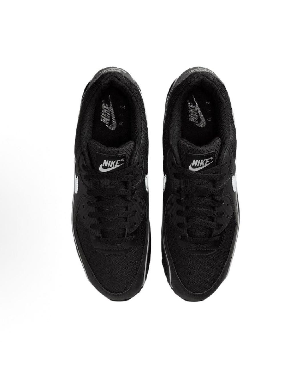 NIKE Черные синтетические низкие кроссовки / кеды, фото 3