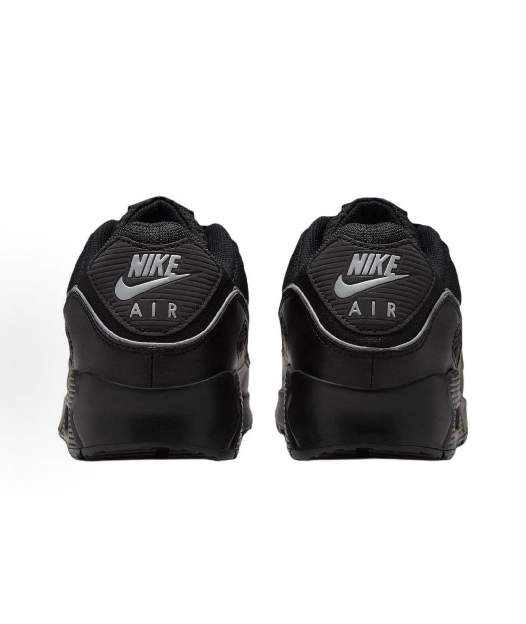 NIKE Черные синтетические низкие кроссовки / кеды, фото 4