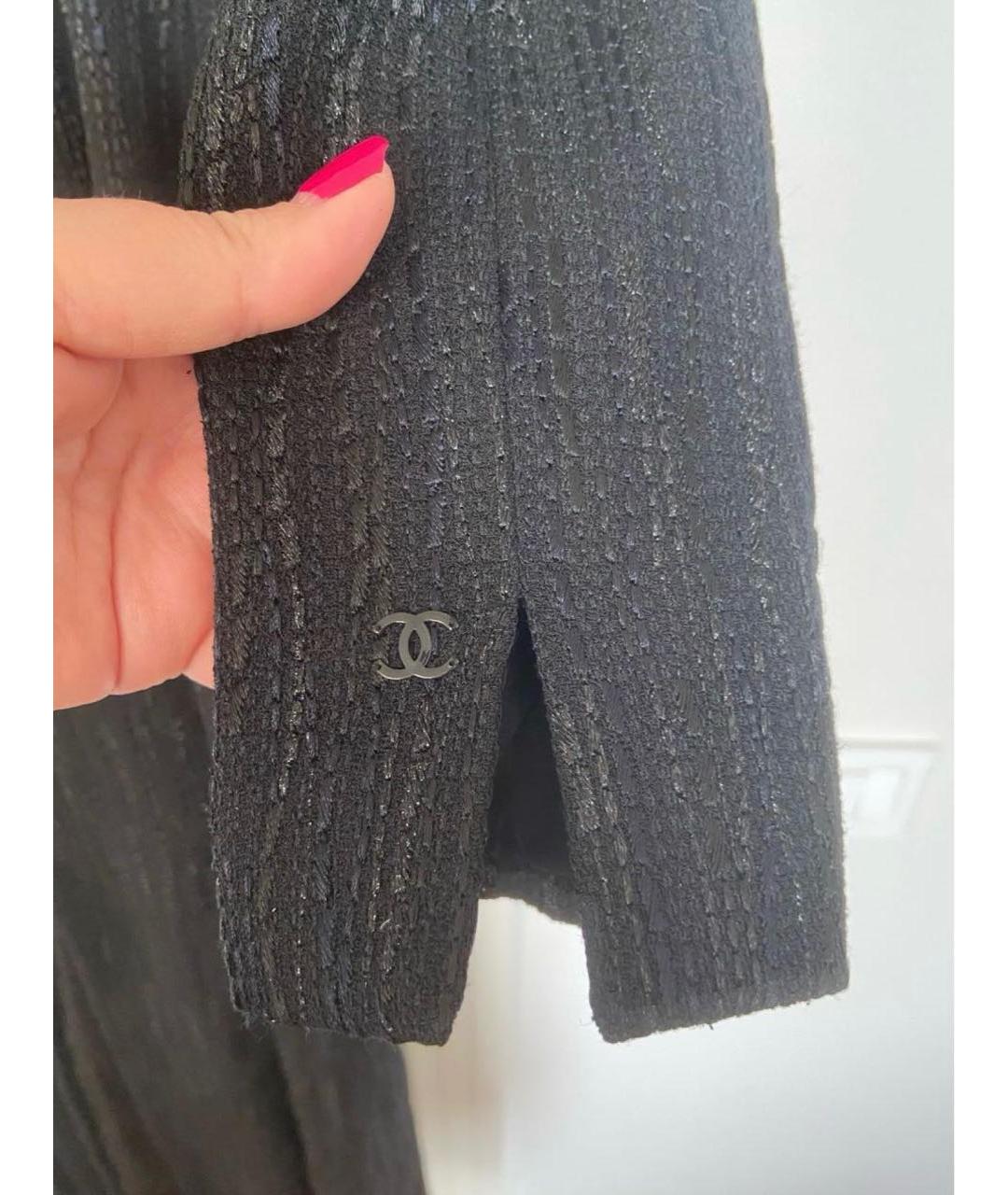 CHANEL Черное пальто, фото 4