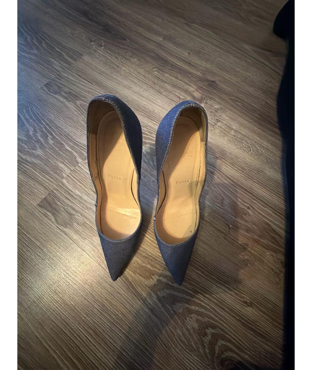 CHRISTIAN LOUBOUTIN Синие туфли, фото 2