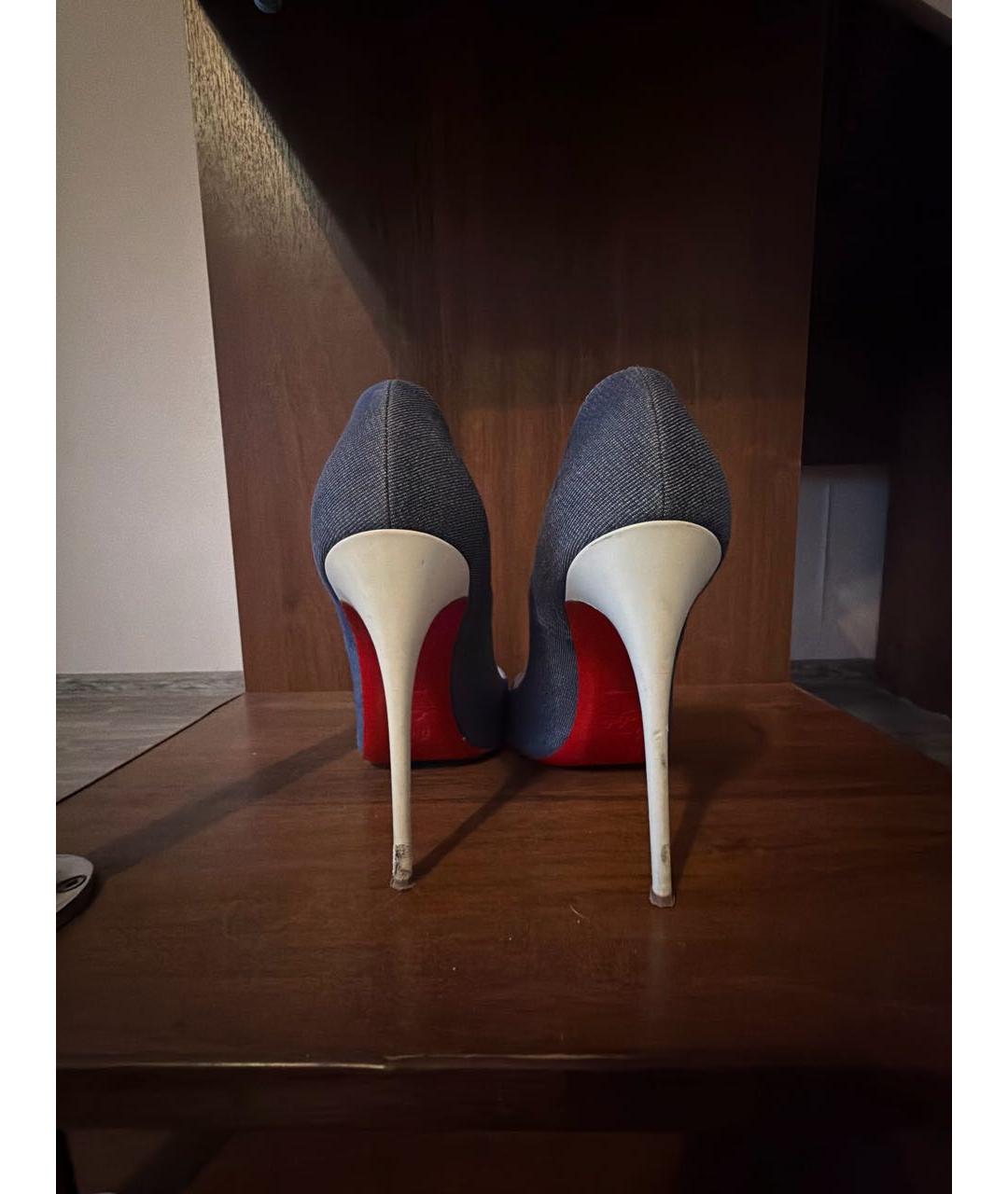CHRISTIAN LOUBOUTIN Синие туфли, фото 4