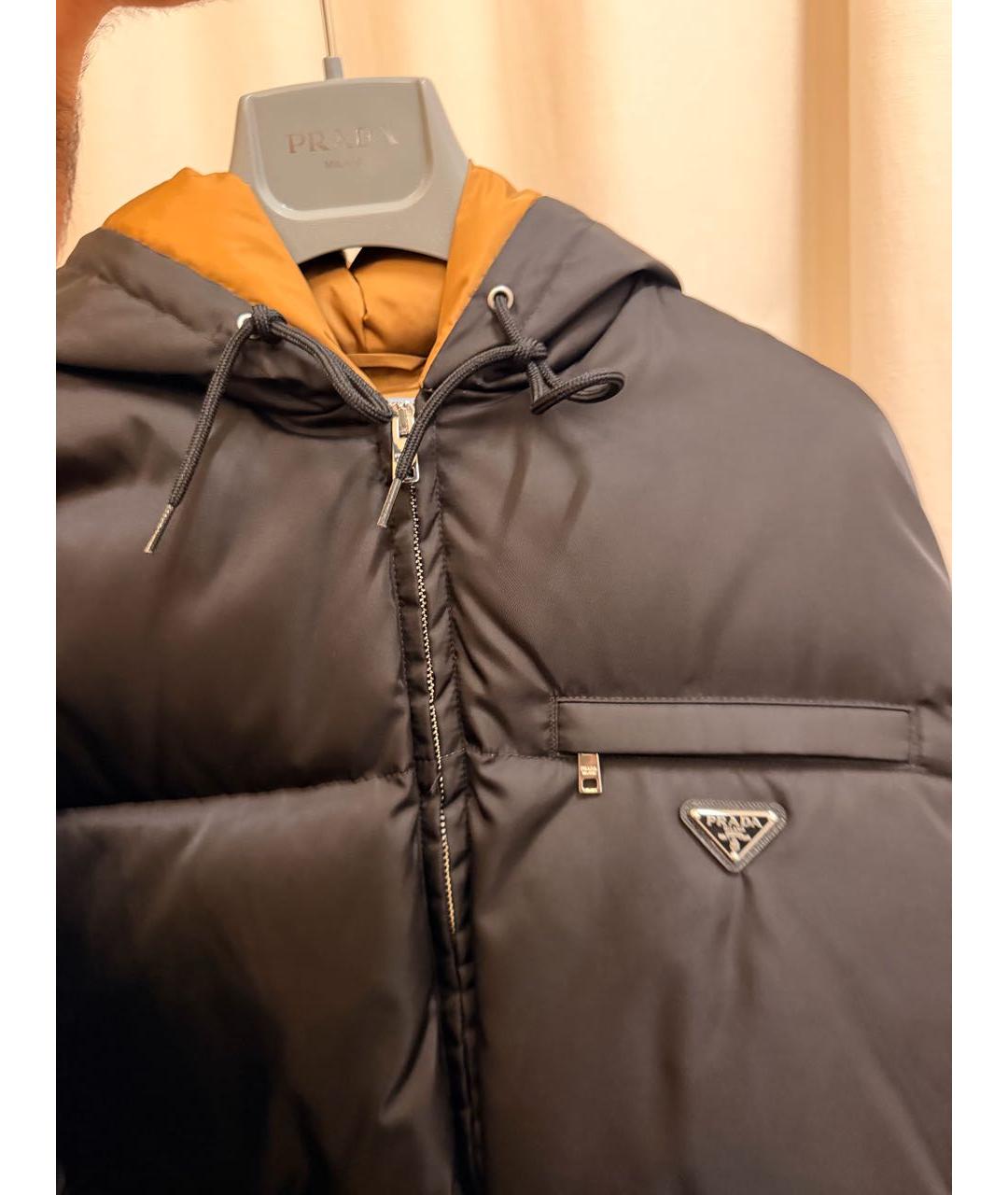 PRADA Черная нейлоновая куртка, фото 7