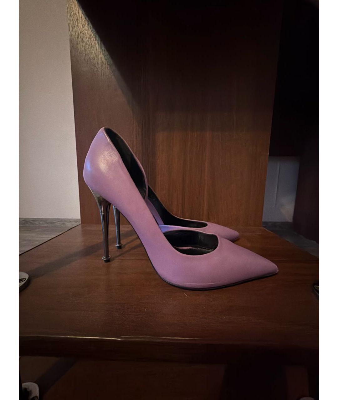 TOM FORD Фиолетовые кожаные туфли, фото 5