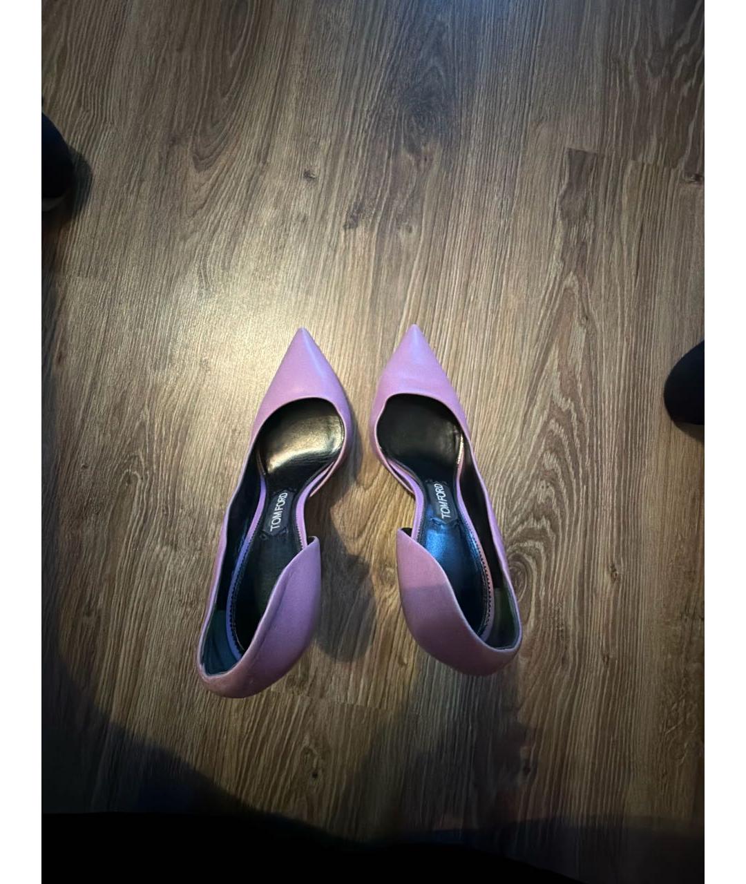 TOM FORD Фиолетовые кожаные туфли, фото 3