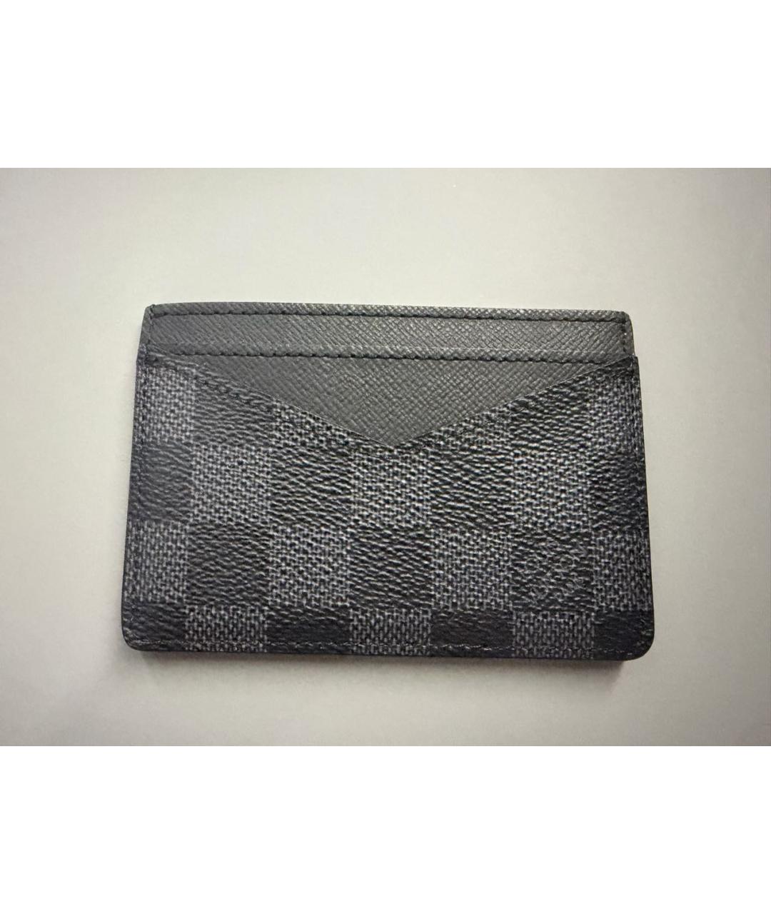 LOUIS VUITTON Антрацитовый кардхолдер, фото 5