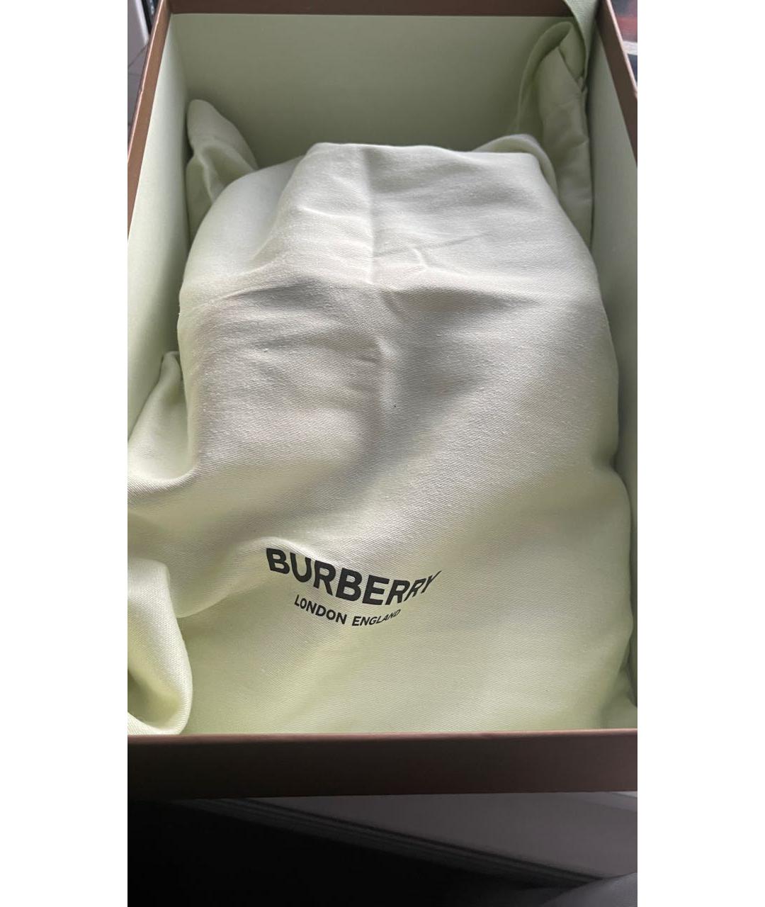 BURBERRY Бежевые кеды, фото 6