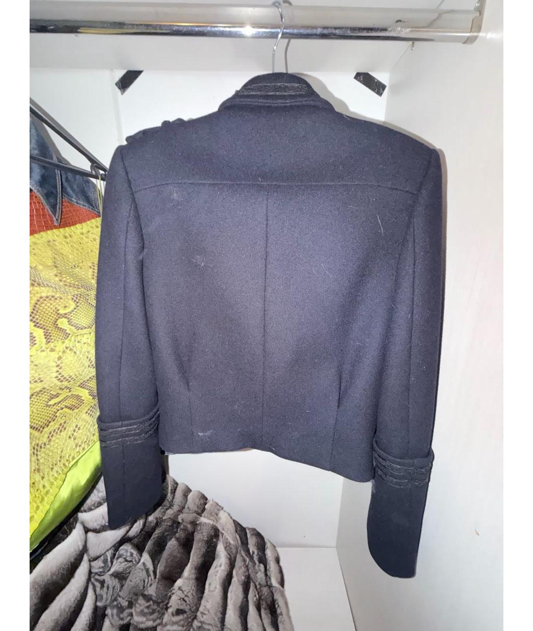 BALMAIN Темно-синее пальто, фото 2