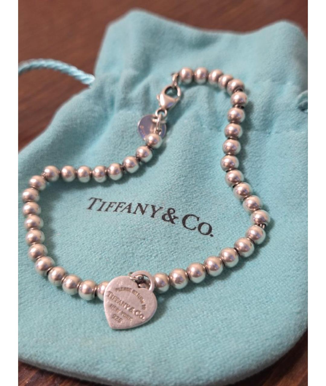 TIFFANY&CO Серебряный серебряный браслет, фото 6