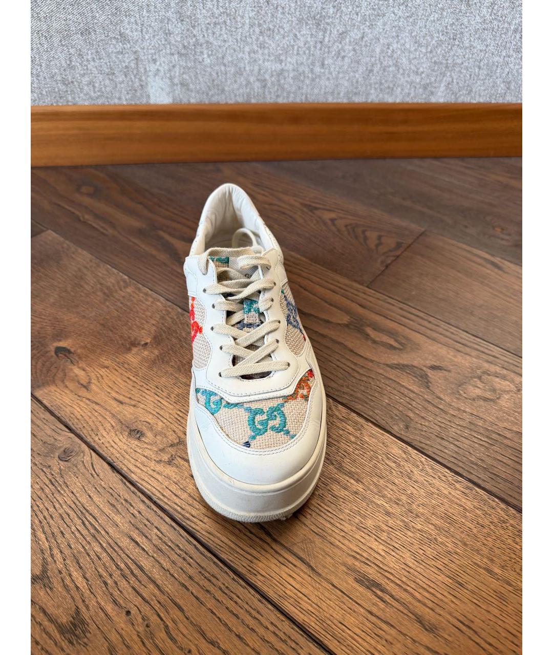 GUCCI Мульти кожаные кеды, фото 2
