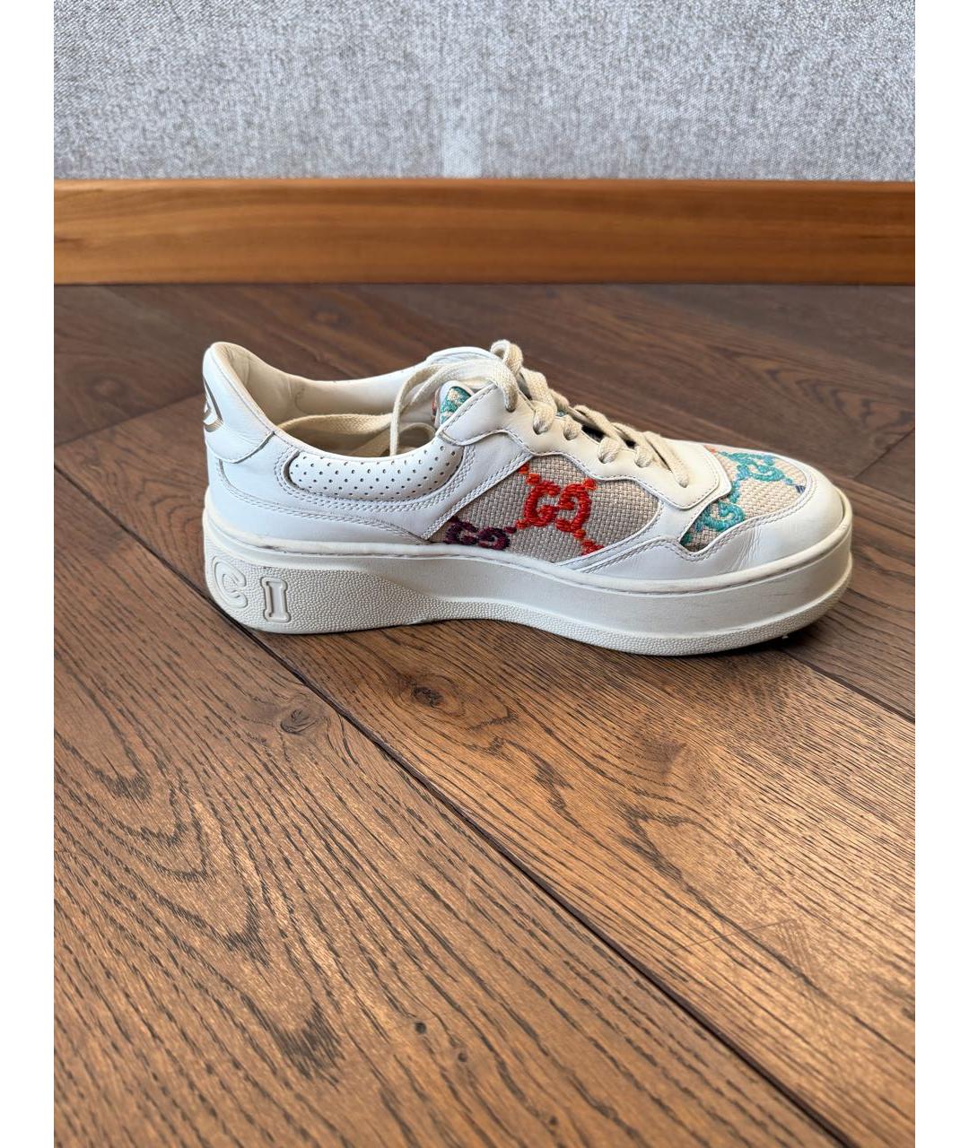 GUCCI Мульти кожаные кеды, фото 4
