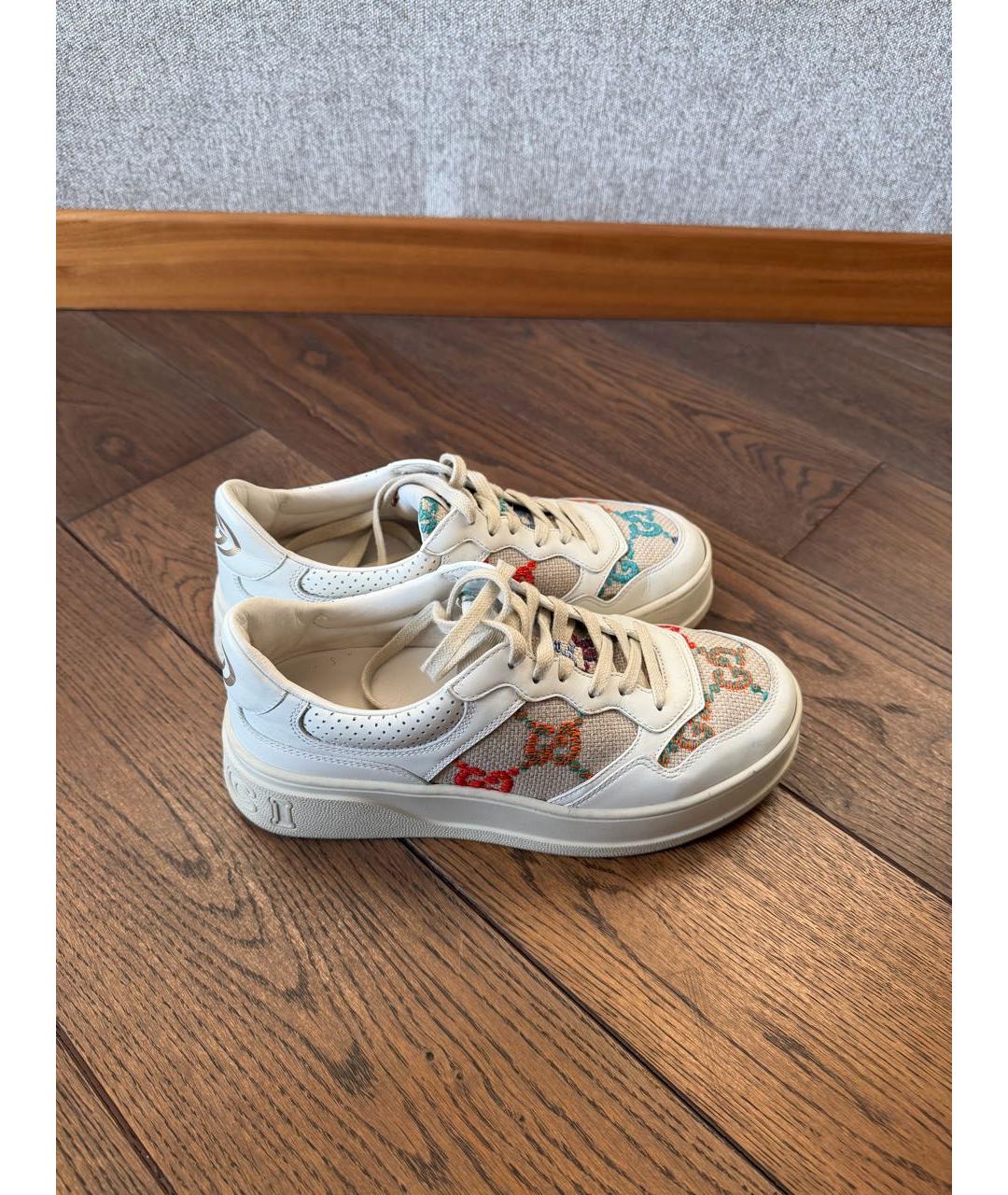 GUCCI Мульти кожаные кеды, фото 3