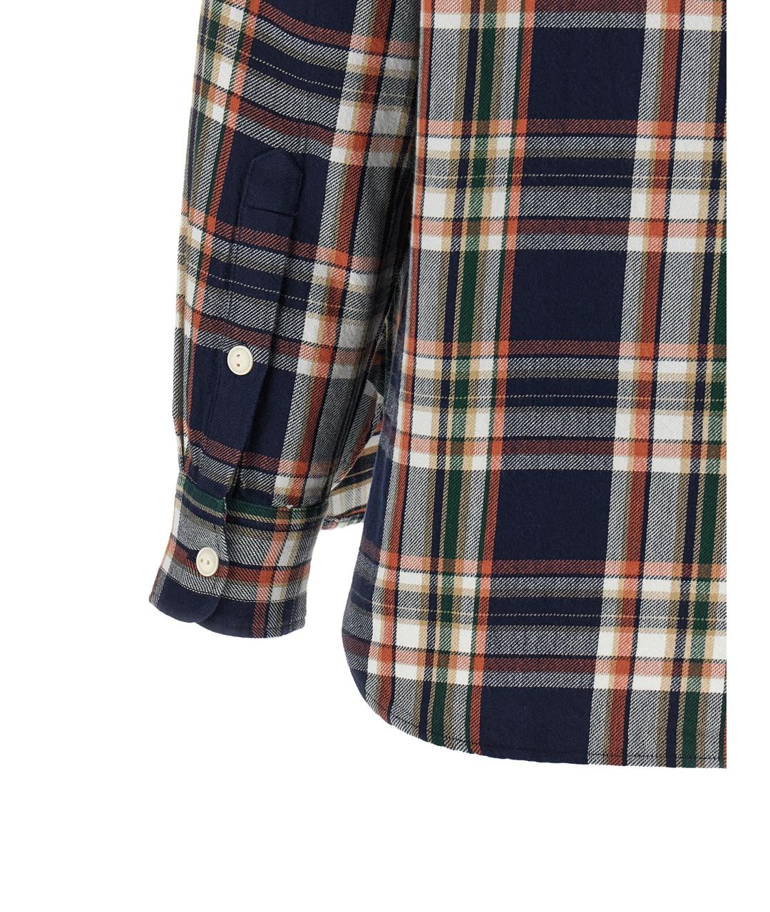 POLO RALPH LAUREN Синяя хлопковая рубашка, фото 4