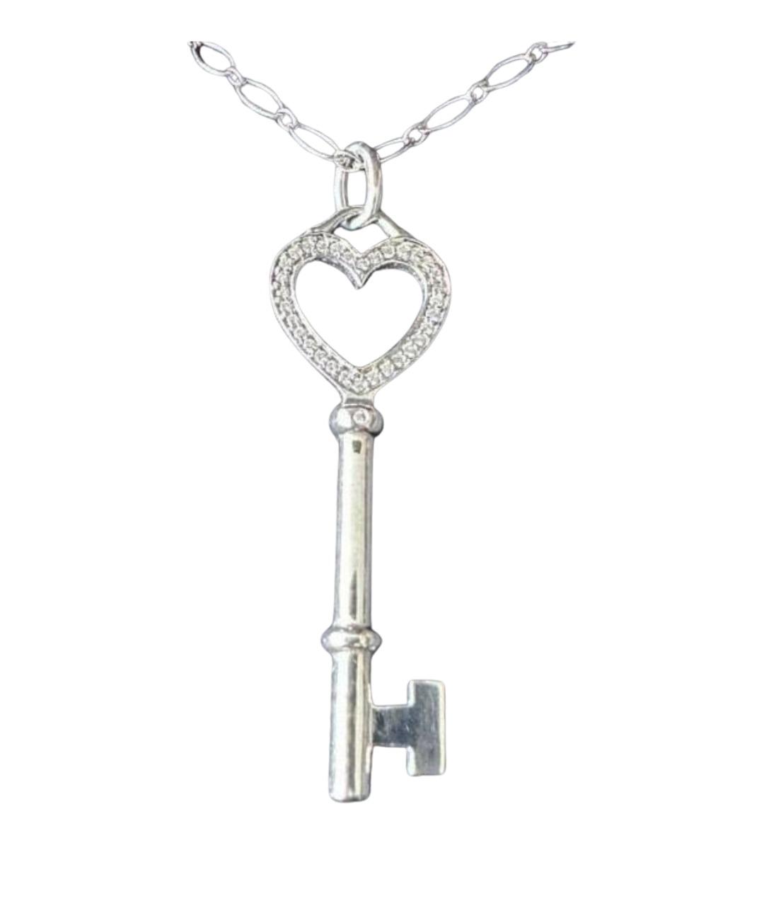 TIFFANY&CO Белое платиновое колье, фото 1