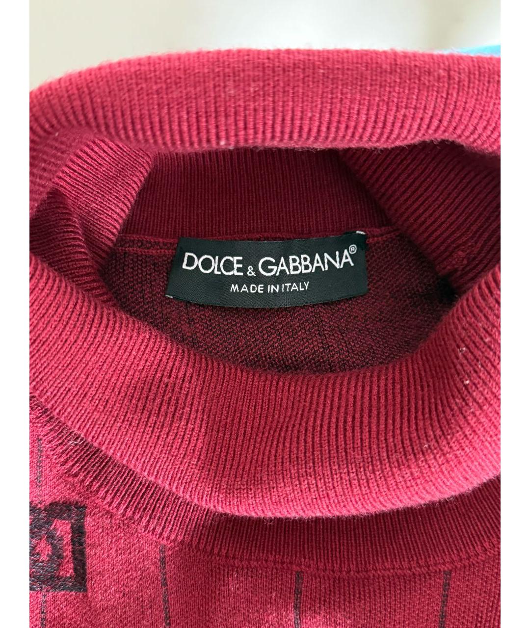 DOLCE&GABBANA Красная шерстяная водолазка, фото 4