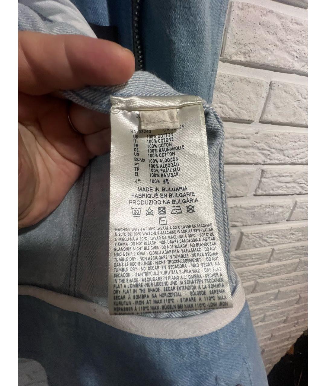 DIESEL BLACK GOLD Голубая хлопковая куртка, фото 5