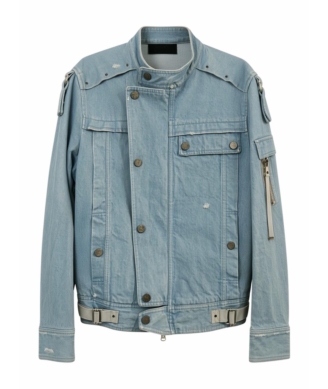 DIESEL BLACK GOLD Голубая хлопковая куртка, фото 1