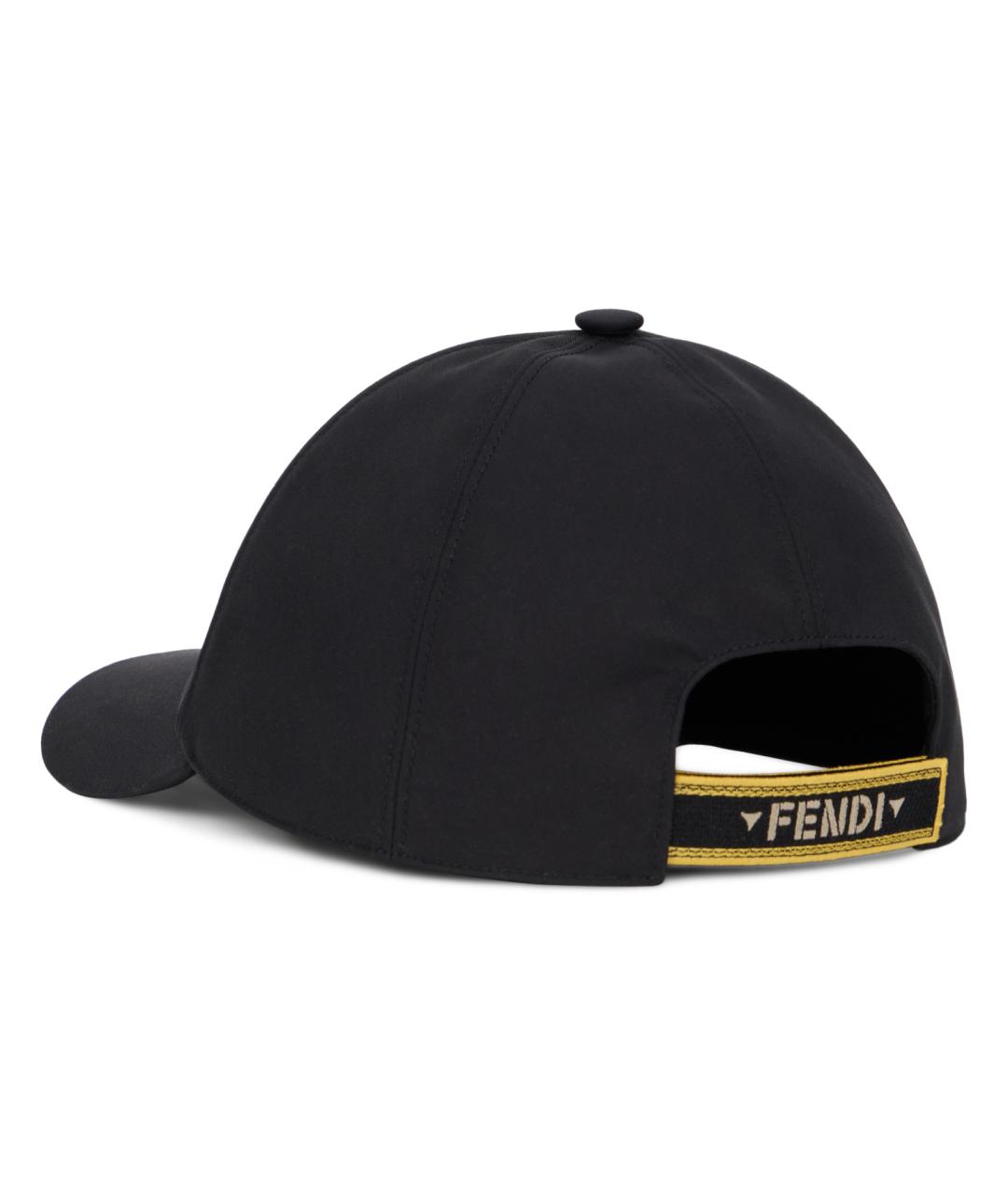 FENDI Черная хлопковая шляпа, фото 2