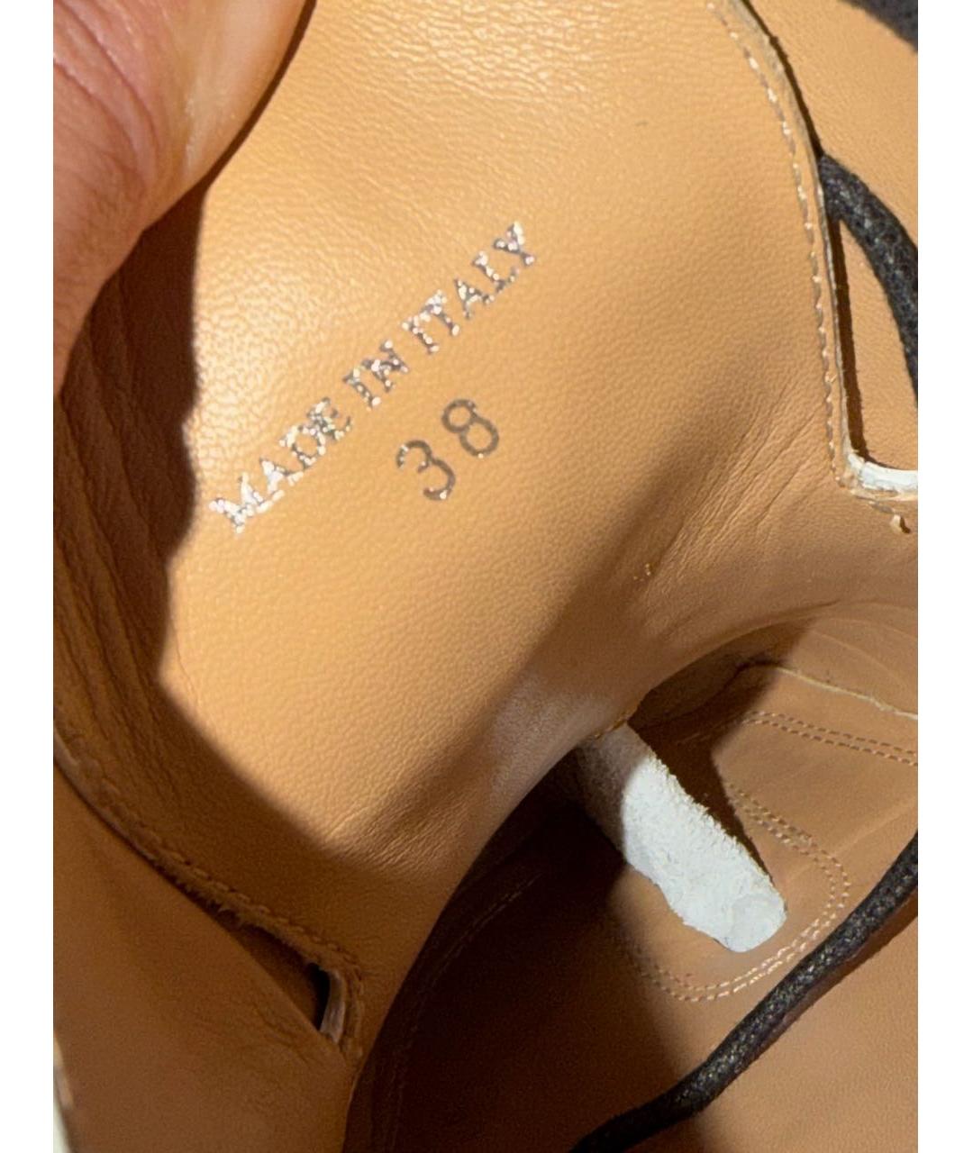 MAISON MARGIELA Белые кожаные брогги и оксфорды, фото 7